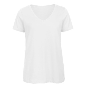 T-shirt damski V-neck klasyczny