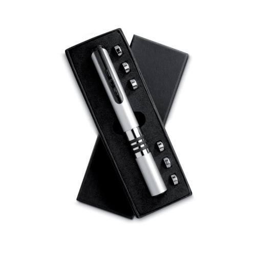 Wskaźnik laserowy Srebrny mat MO7165-16 