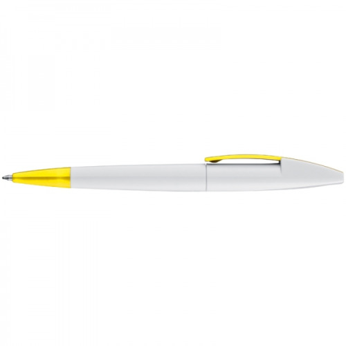 Długopis plastikowy z szerokim klipsem CANBERRA żółty 306108 (1)