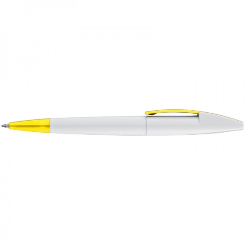 Długopis plastikowy z szerokim klipsem CANBERRA żółty 306108 (1)