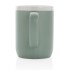 Kubek ceramiczny 300 ml green, white P434.097 (2) thumbnail