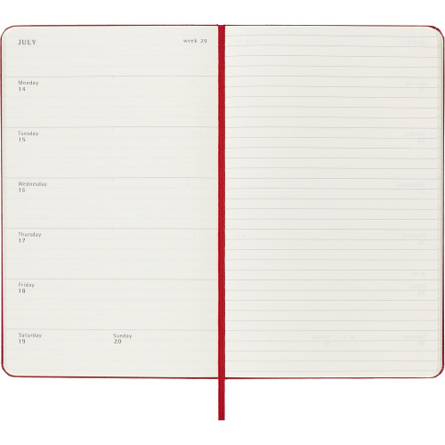 Kalendarz MOLESKINE Czerwony VM399-05/2025 (4)
