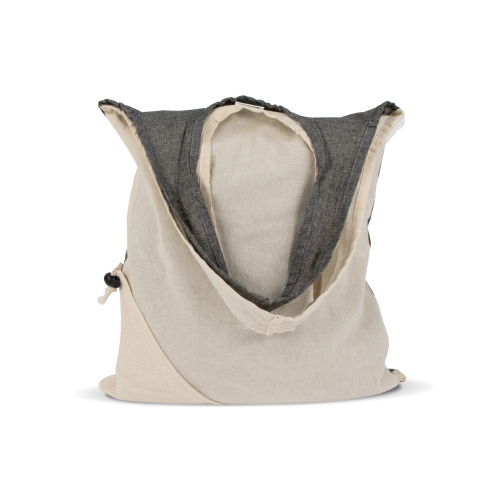 Torba na zakupy Bawełna z recyklingu OEKO-TEX® 140g/m² 38x42cm Szary LT95250-N0061 (7)