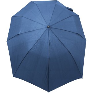 Wiatroodporny parasol automatyczny, składany niebieski