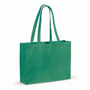 Torba z bawełny z recyklingu z dnem 140g/m² 49x14x37cm Ciemnozielony