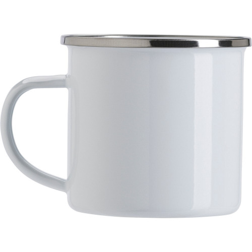 Emaliowany kubek 350 ml Biały V4875-02 (3)