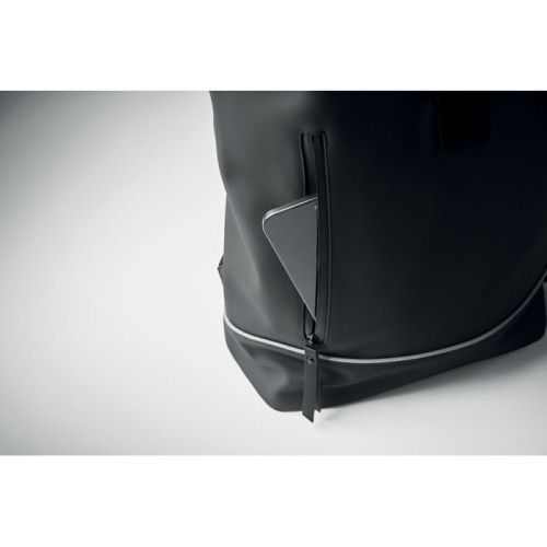 Plecak na laptopa 15" rolltop PU Czarny MO2581-03 (2)