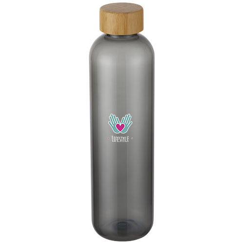 Ziggs butelka na wodę o pojemności 1000 ml wykonana z tworzyw sztucznych pochodzących z recyklingu Ciemnografitowy 10077984 (3)