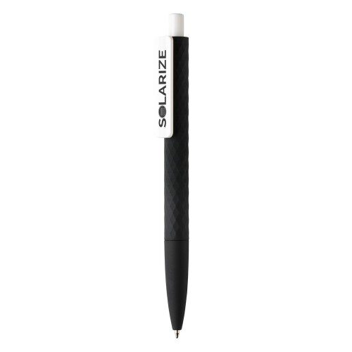 Długopis X3 z przyjemnym w dotyku wykończeniem czarny V1999-03 (3)