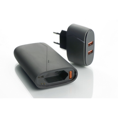 Power bank 7500 mAh Mauro Conti, adapter sieciowy Szary V4832-19 