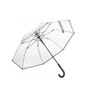 Parasol Automatyczny Elastyczny Przezroczysty - Transparent & Red