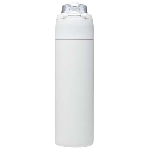Bidon na wodę Theron 800 ml z jednowarstwowej stali nierdzewnej pochodzącej z recyklingu, certyfikowanej zgodnie z RCS, z pok Biały 10095101 (3)