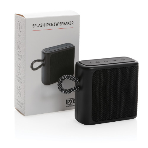 Wodoodporny głośnik bezprzewodowy 3W Splash Czarny P329.321 (8)