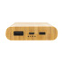 Bambusowy, bezprzewodowy power bank 8000 mAh, ładowarka bezprzewodowa 5W Brązowy P322.359 (4) thumbnail