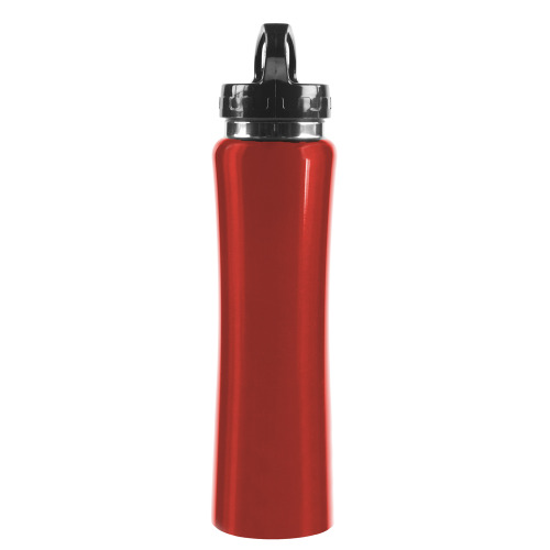 Bidon, butelka sportowa 500 ml ze słomką czerwony V8467-05 (2)