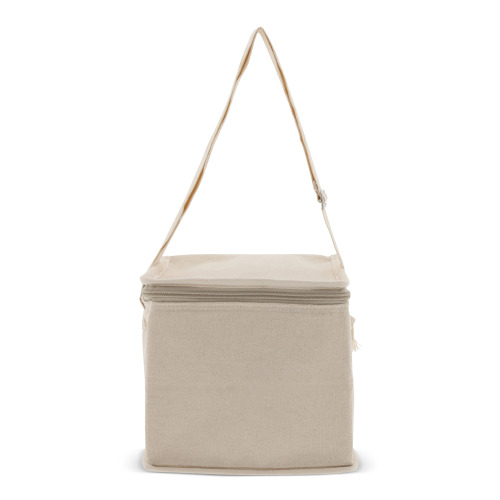 Kwadratowa torba chłodząca 100% bawełna 22x18x18cm Ecru LT95264-N0054 (4)