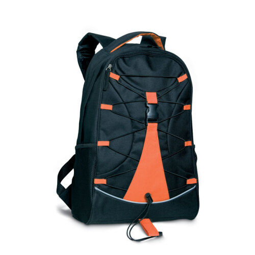 Czarny plecak pomarańczowy MO7558-10 