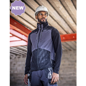 Kamizelka Ocieplana Softshell Wodoodporna - Slate Grey & Black