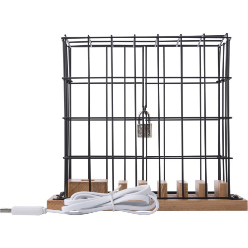 Schowek na telefony "klatka" Czarny V2993-03 (7)