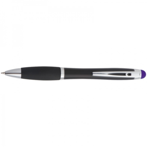 Długopis metalowy touch pen lighting logo LA NUCIA fioletowy 054012 (3)
