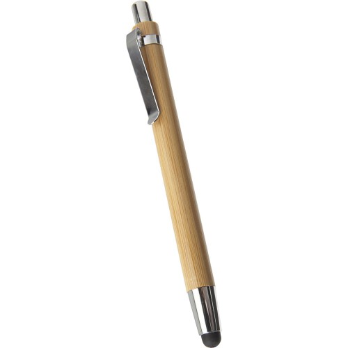 Bambusowy długopis, touch pen brązowy V1761-16 (3)