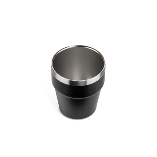 Kubek z recyklingowanej stali nierdzewnej MAKEL 300 ml Czarny 16404-02 (1)