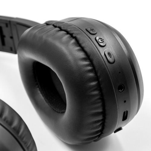 Składane bezprzewodowe słuchawki nauszne ANC | Riguel czarny V1384-03 (6)