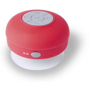 Głośnik Bluetooth, stojak na telefon czerwony