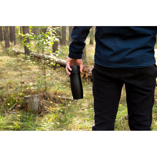 Kubek termiczny 375 ml Air Gifts | Mary Czarny V4987-03 