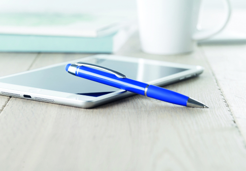 Aluminiowy długopis niebieski MO8756-37 (2)