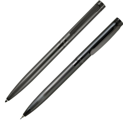 Zestaw piśmienny długopis i ołówek RENEE Pierre Cardin Ciemnoszary B0400901IP377 