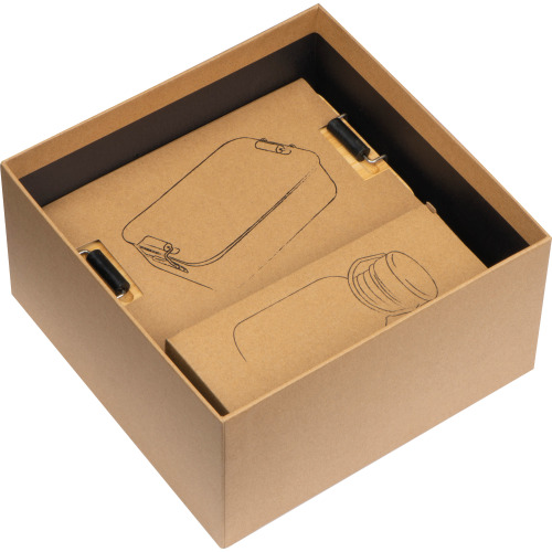 Zestaw lunch box i butelka 300 ml QUEBEC Wielokolorowy 3571mc (2)