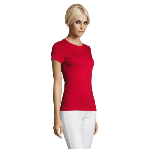 REGENT Damski T-Shirt 150g Czerwony S01825-RD-L (2)