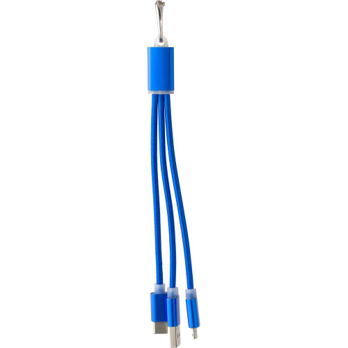 Kabel do ładowania, brelok do kluczy Granatowy V0345-04 (1)