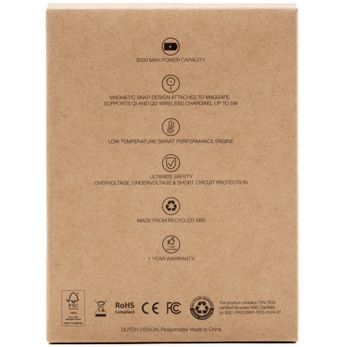 Magnetyczny power bank 5000 mAh BrandCharger Powercharge Air Biały VB188-02 (5)