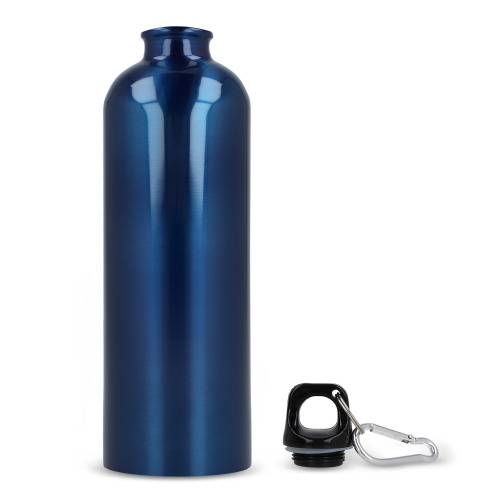 Jednościenna butelka R-SS z karabińczykiem 750ml Niebieski LT98739-N0011 (4)