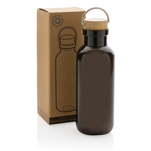 Butelka sportowa 680 ml z RPET Czarny P433.261 (12)
