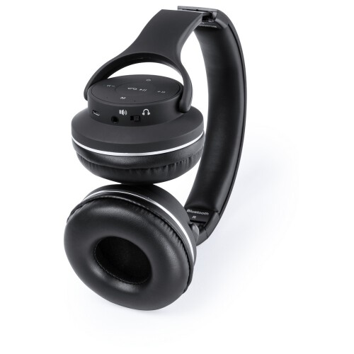 Bezprzewodowe słuchawki nauszne, głośnik bezprzewodowy czarny V3968-03 (3)
