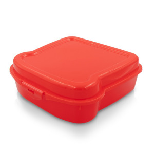 Pudełko śniadaniowe "kanapka" 450 ml | Saffo Czerwony