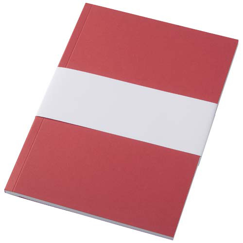Notatnik A5 Novella Austen z miękką okładką z materiału z recyklingu, 50 kartek Czerwony 21024921 (5)