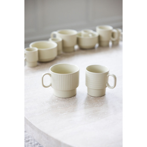 Kubek do herbaty COFFEE & MORE 2-szt, beżowy Beżowy 5018573- (4)