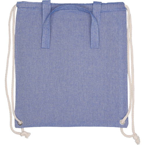 Torba bawełniana z długimi uszami z recyklingu 140 g/m2 ADDISON Niebieski 254304 (1)
