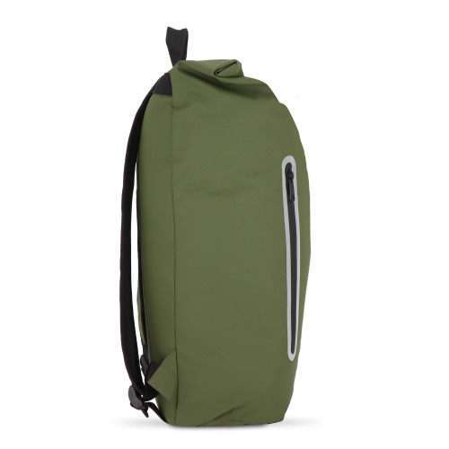Powlekany PU plecak R-PET 600D o pojemności 20 l Oliwkowa zieleń LT95357-N0043 (2)