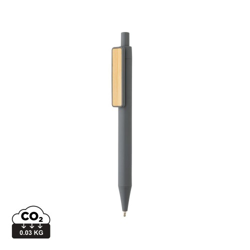 Długopis z bambusowym klipem, RABS szary P611.082 (6)