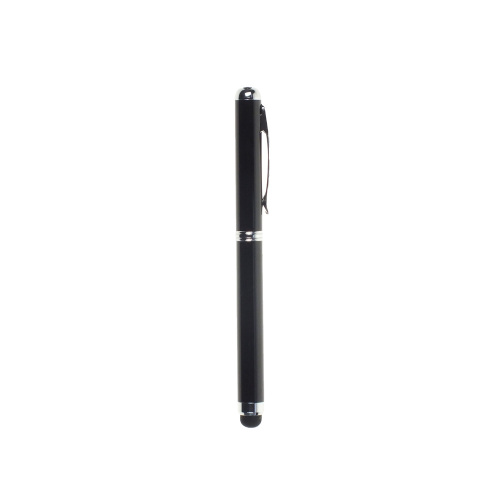 Wskaźnik laserowy, lampka LED, długopis, touch pen czarny V3459-03 (2)