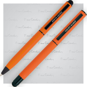 Zestaw piśmienny touch pen, soft touch CELEBRATION Pierre Cardin Pomarańczowy