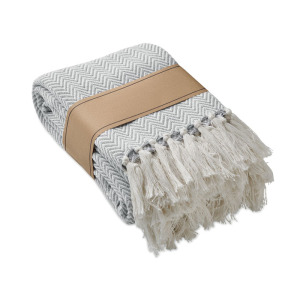 Koc bawełniany z recyklingu