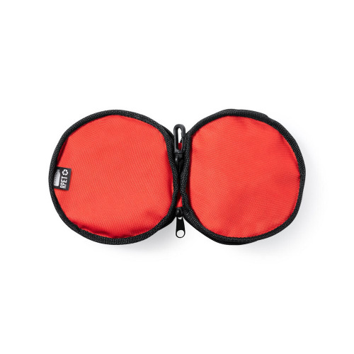 Podwójna miska dla psa RPET, składana, karabińczyk Czerwony V1001-05 (3)