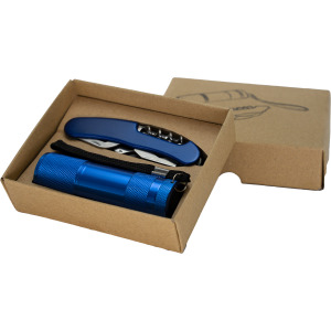 Zestaw latarka i scyzoryk DOVER Niebieski