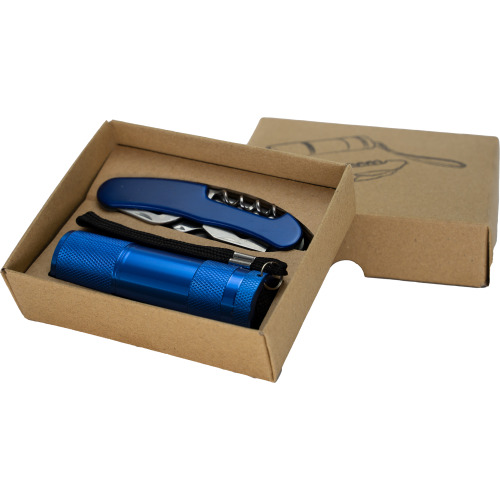 Zestaw latarka i scyzoryk DOVER Niebieski 337204 